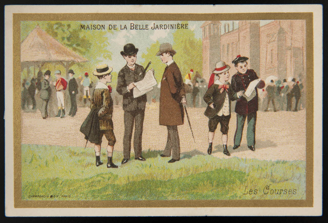 Testu & Massin ; Champenois et Compagnie carte réclame chromo Paris 1888-1889 1995.1.4332.3 Photo