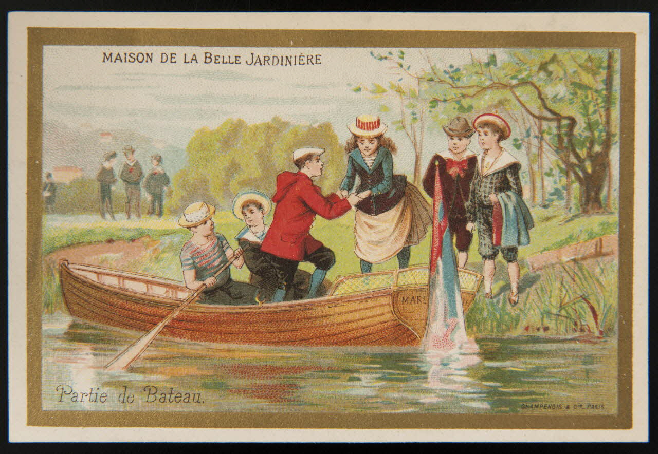 Testu & Massin ; Champenois et Compagnie carte réclame chromo Paris 1888-1889 1995.1.4332.4 Photo