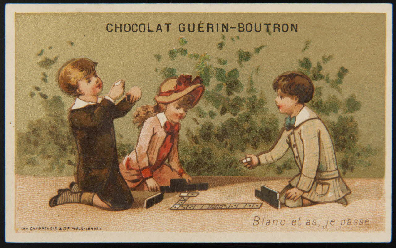 Testu & Massin ; Champenois et Compagnie carte réclame chromo Paris 1888-1889 1995.1.4334.1 Photo