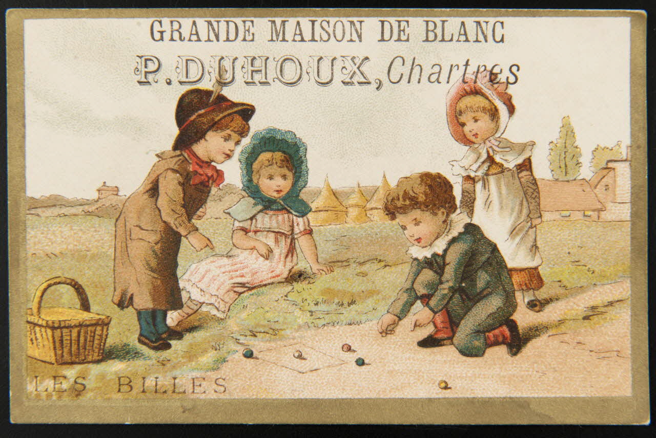 Testu & Massin ; J. Pezieux carte réclame chromo Paris 1876-1903 1995.1.4340.1 Photo