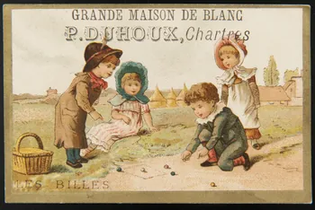 Testu & Massin ; J. Pezieux carte réclame chromo Paris 1876-1903 1995.1.4340.1 Photo
