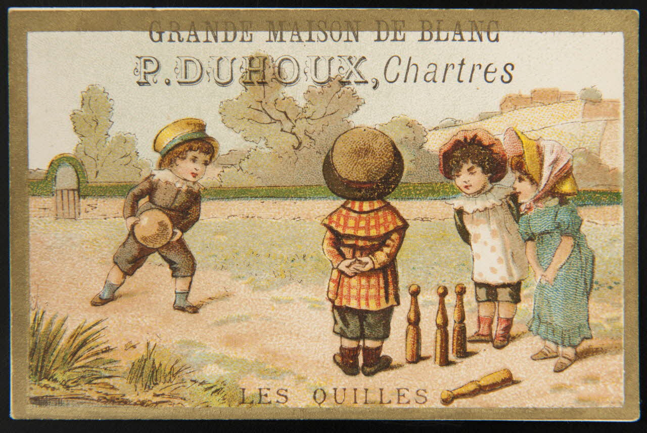 Testu & Massin ; J. Pezieux carte réclame chromo Paris 1876-1903 1995.1.4340.5 Photo