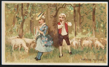 Testu & Massin ; Champenois et compagnie carte réclame chromo Paris 1888-1889 1995.1.4342.2 Photo