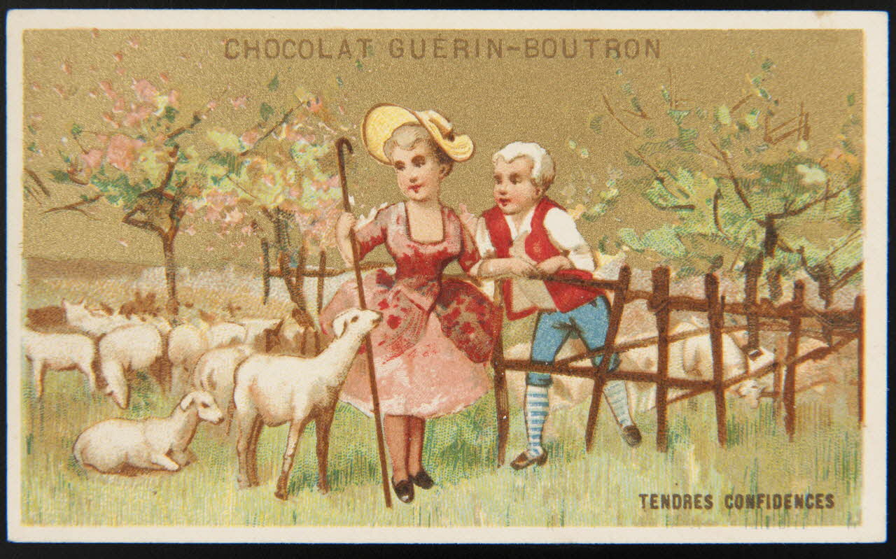 Testu & Massin ; Champenois et compagnie carte réclame chromo Paris 1888-1889 1995.1.4342.3 Photo