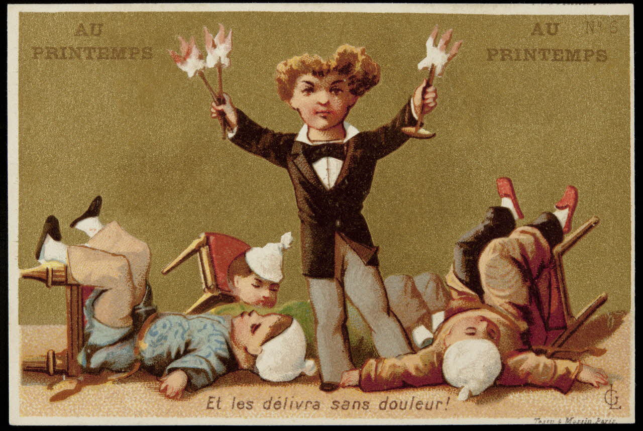 Testu & Massin ; Champenois et compagnie, successeurs (imp carte réclame chromo Paris 1879-1886 1995.1.4345.5 Photo