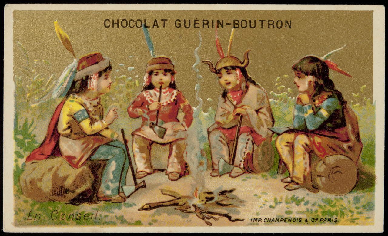 Testu & Massin ; Champenois et compagnie carte réclame chromo Paris 1888-1889 1995.1.4353.3 Photo