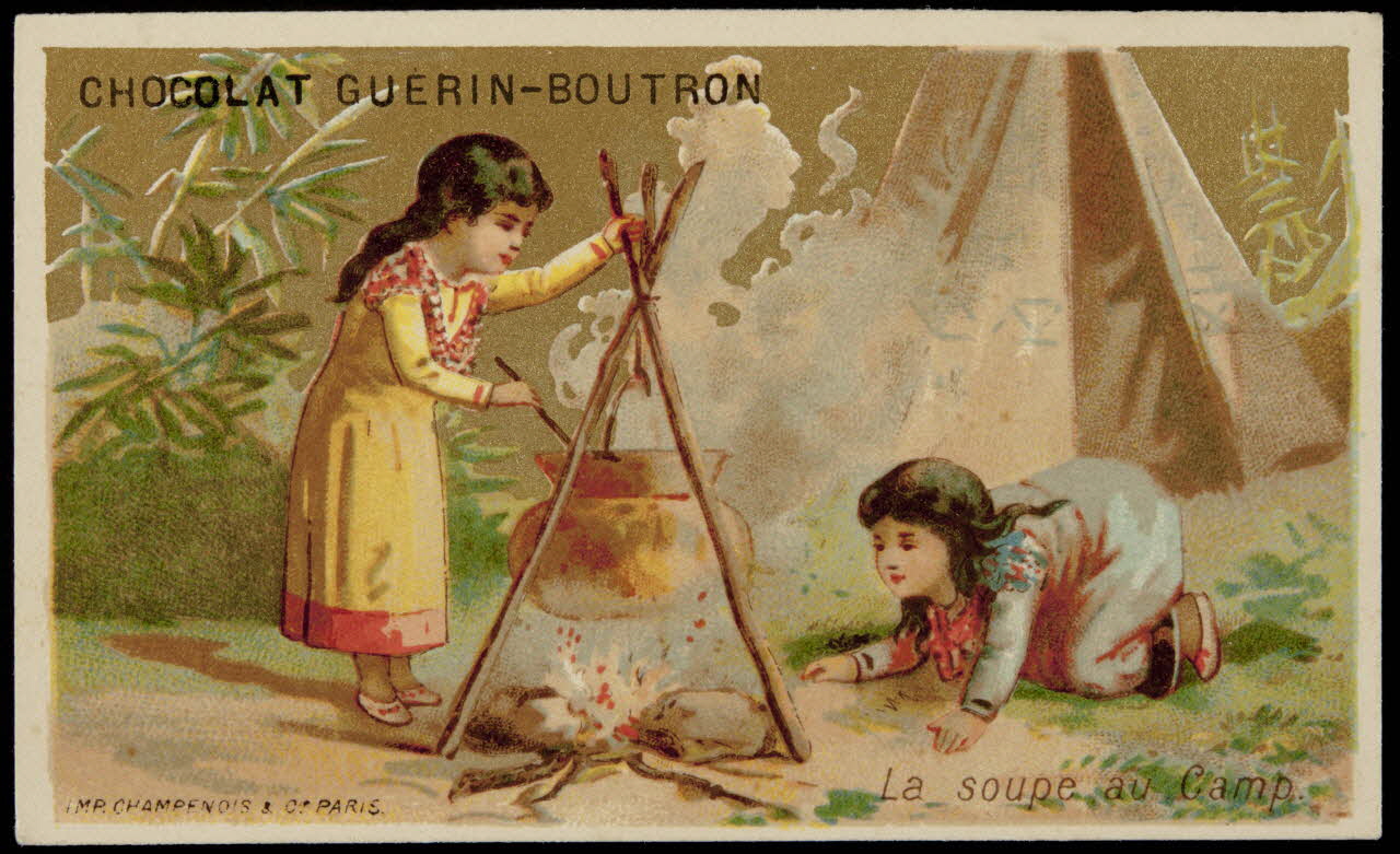 Testu & Massin ; Champenois et compagnie carte réclame chromo Paris 1888-1889 1995.1.4353.9 Photo