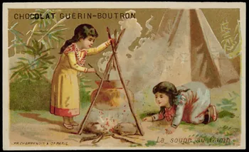 Testu & Massin ; Champenois et compagnie carte réclame chromo Paris 1888-1889 1995.1.4353.9 Photo