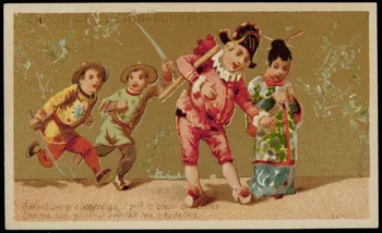 Testu & Massin ; Champenois et compagnie carte réclame chromo Paris 1888-1889 1995.1.4354.4 Photo