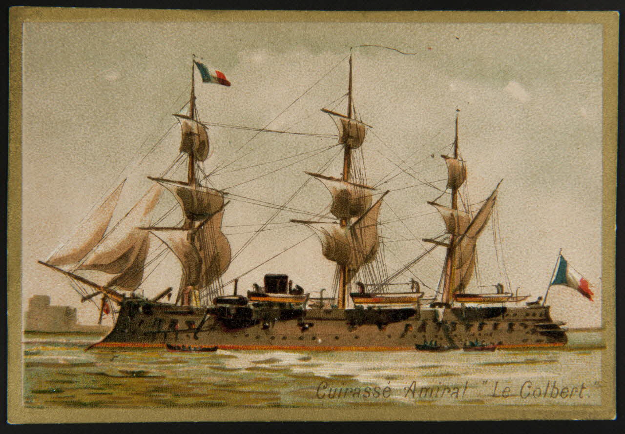 Carte réclame Cuirassé Amiral "Le Colbert". 1995.1.4374.16 Photo