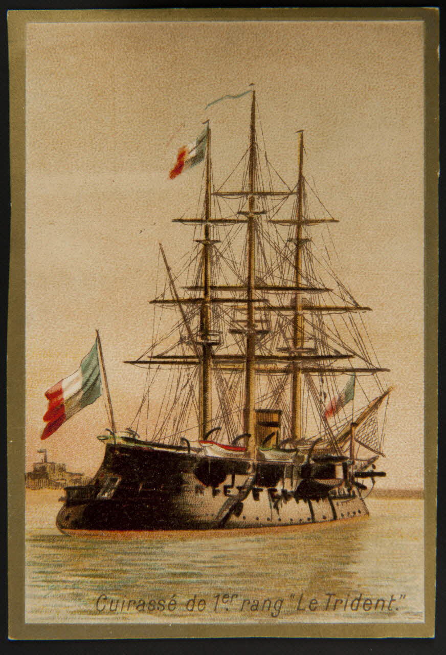 Carte réclame Cuirassé de 1er. rang "Le Trident". 1995.1.4374.6 Photo
