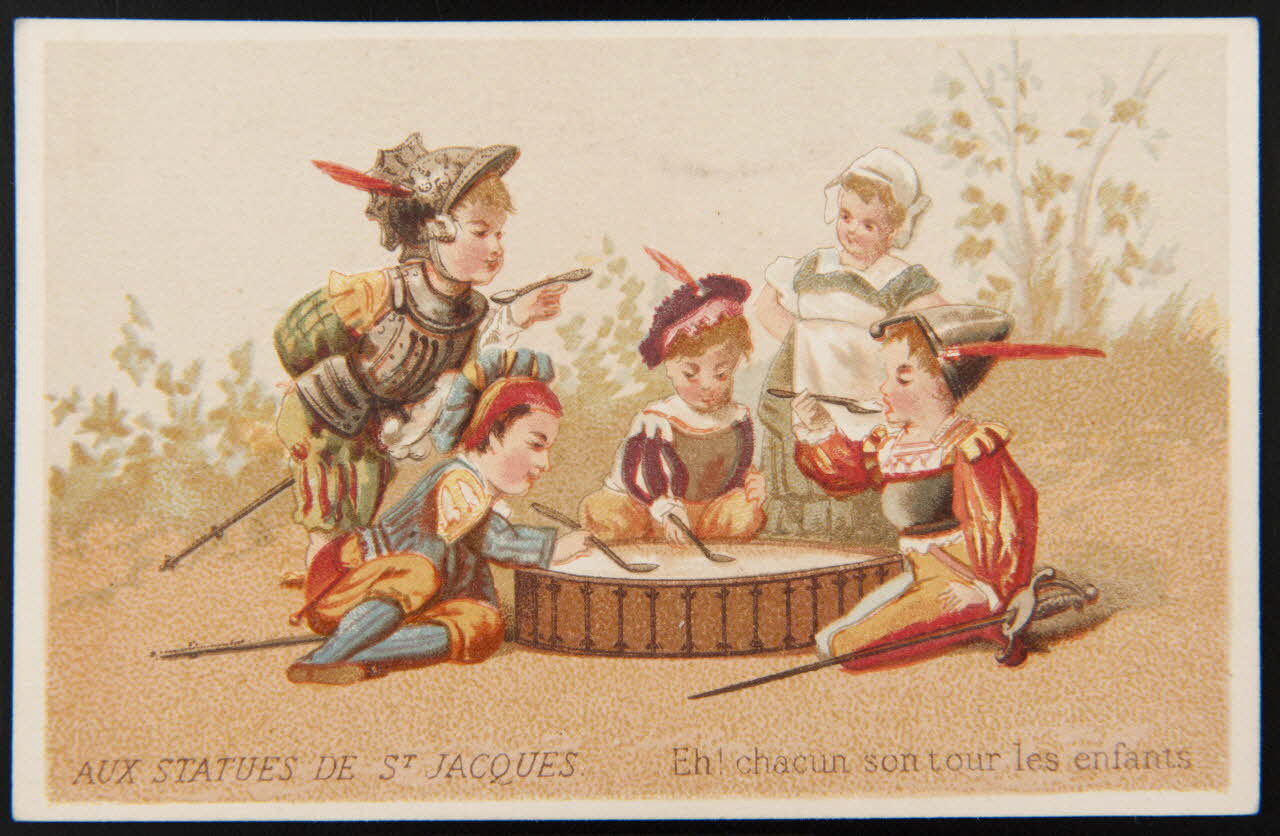 Testu & Massin carte réclame chromo Paris 1876 1995.1.4379.1 Photo