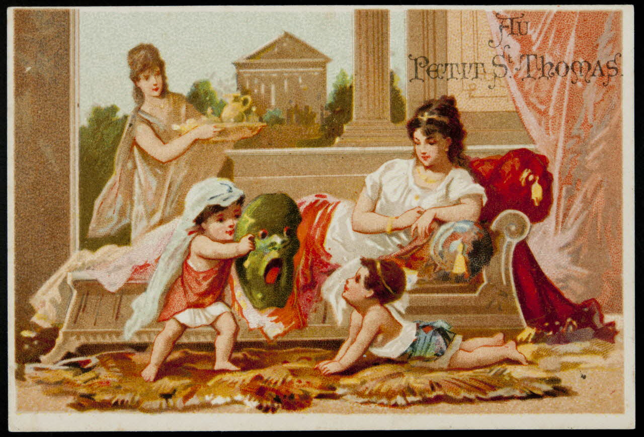 carte réclame Jeu de masque 1995.1.4387.2 Photo