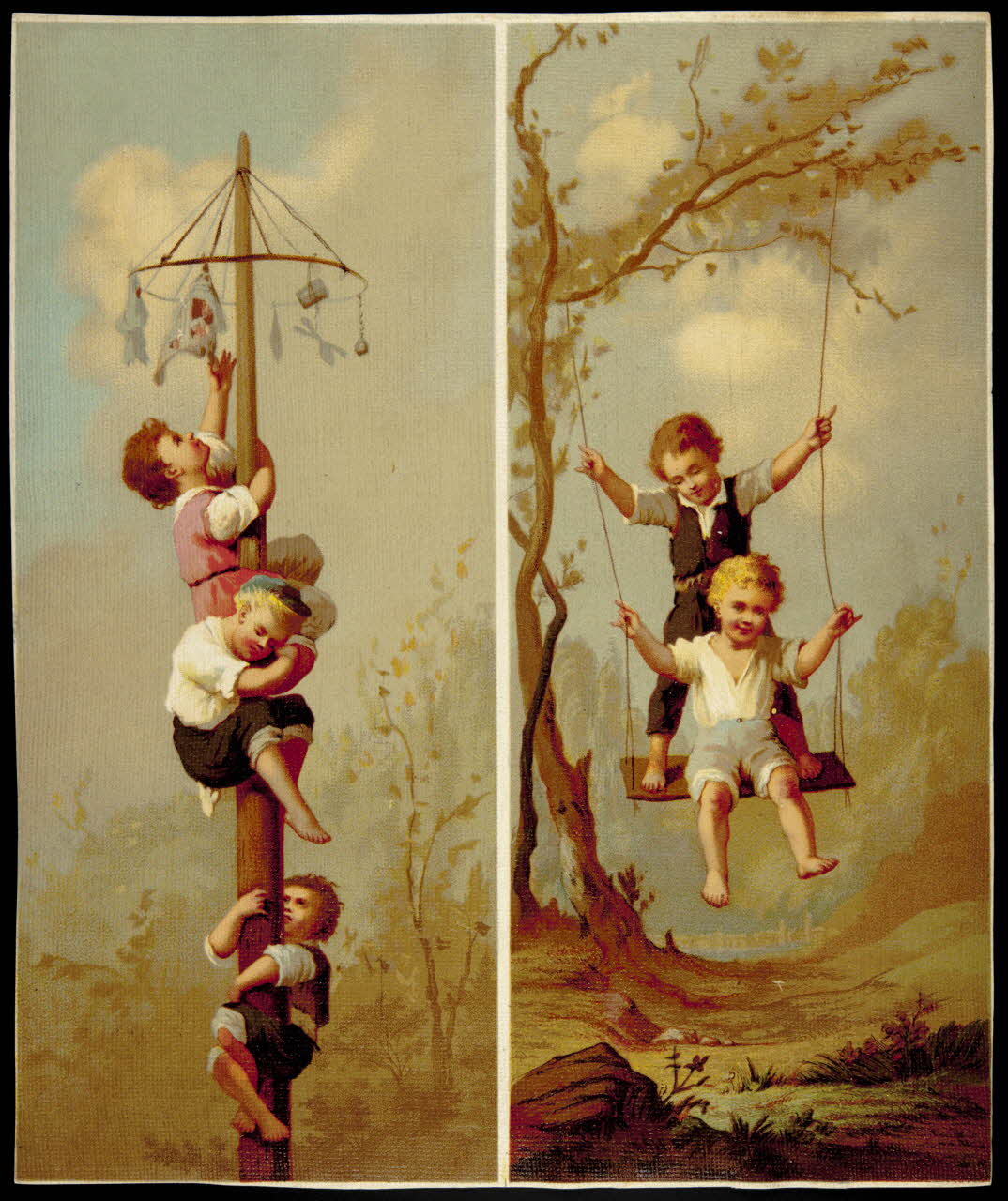 Testu & Massin carte réclame chromo Paris 1876-1903 1995.1.4443.1 Photo