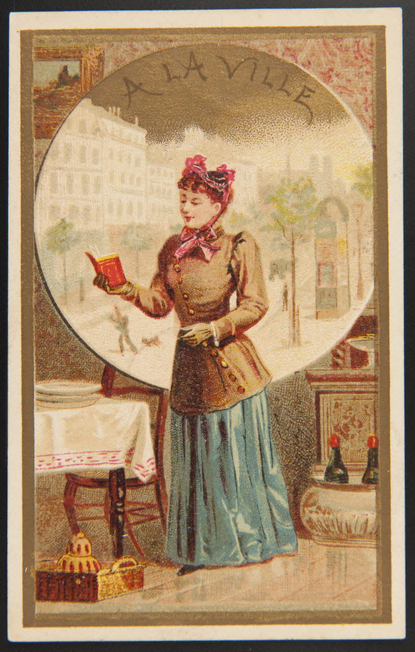 Romanet carte réclame chromo Paris 1877-1919 1995.1.4451.1 Photo