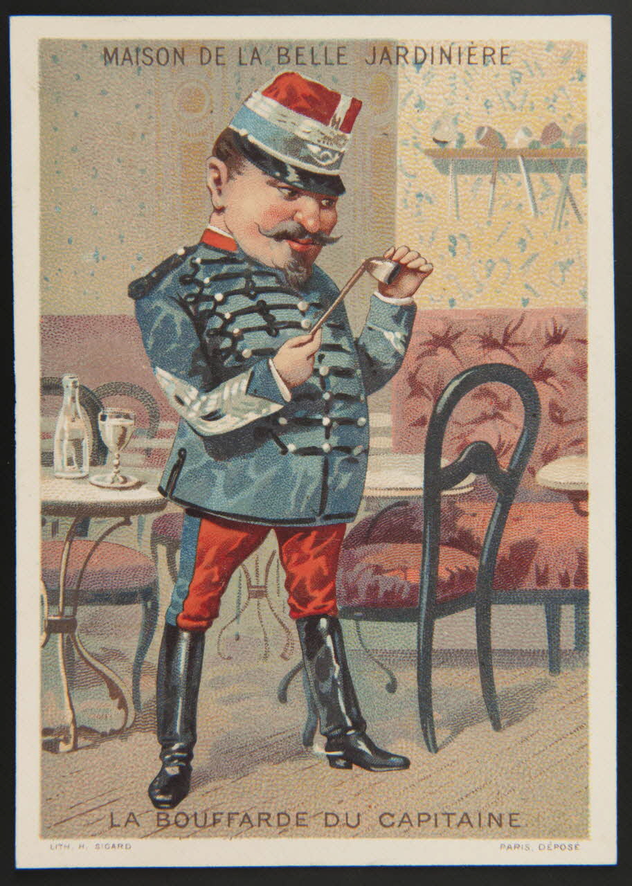 Henri Sicard carte réclame chromo Paris 1884-1890 1995.1.4565.1 Photo
