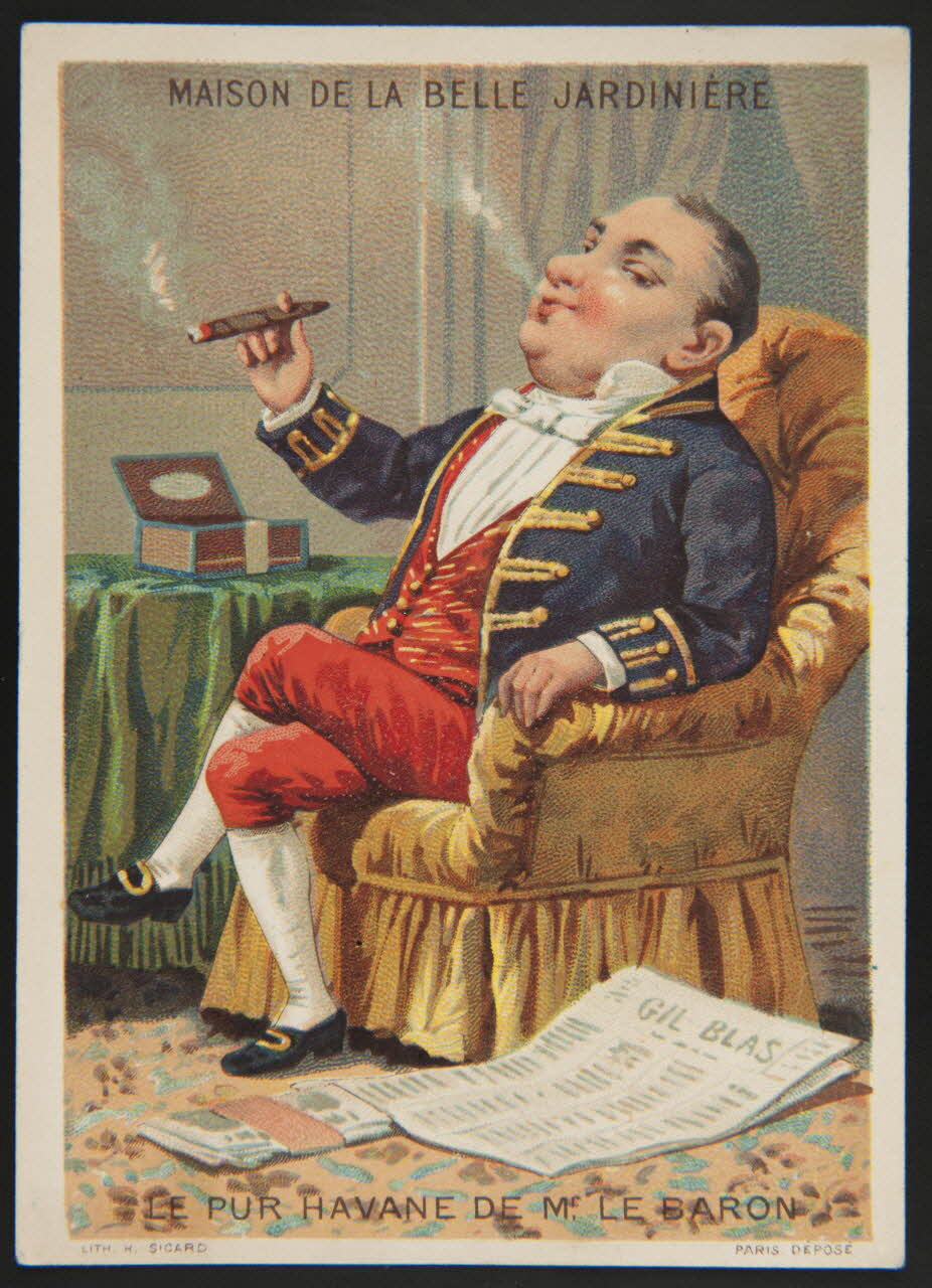 Henri Sicard carte réclame chromo Paris 1884-1890 1995.1.4565.3 Photo