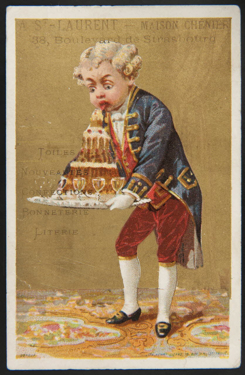 Henri Sicard carte réclame chromo Paris 1884-1890 1995.1.4566.7 Photo
