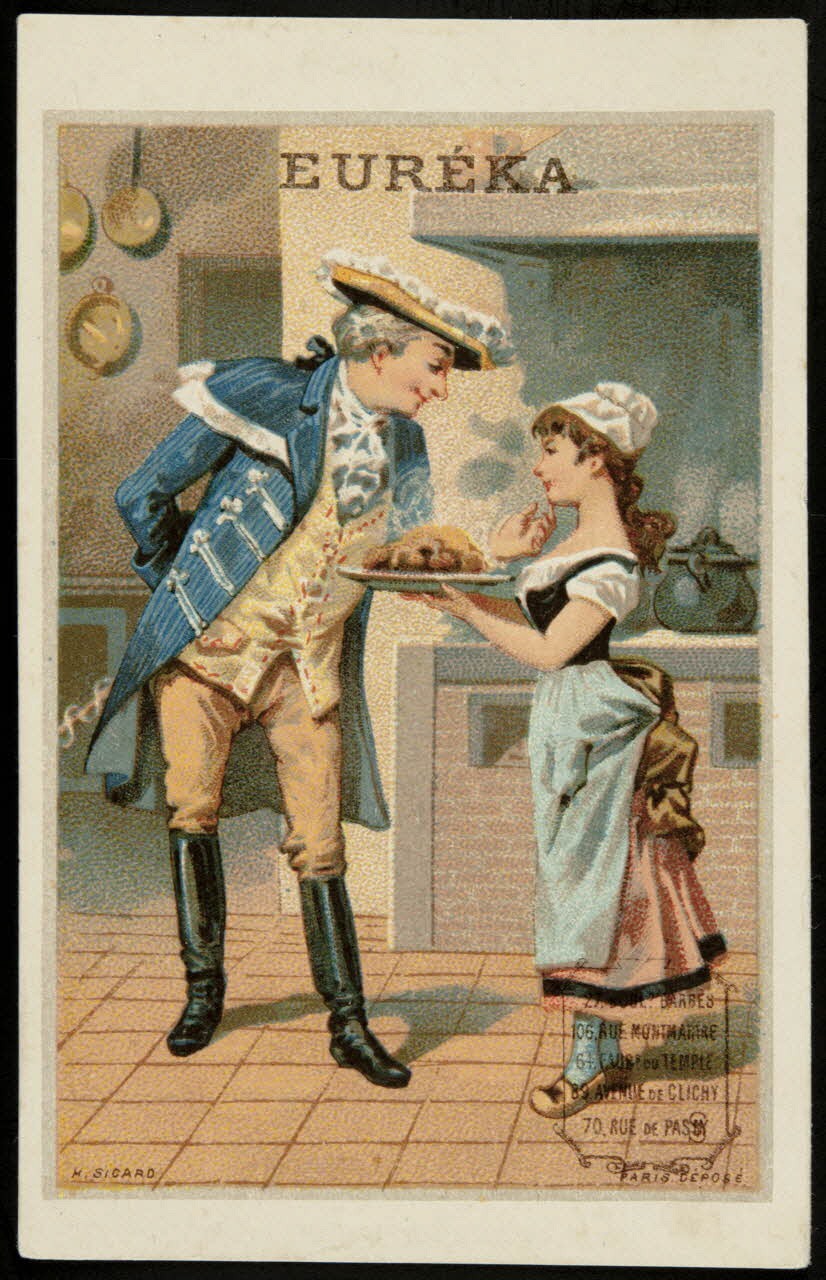 Henri Sicard carte réclame chromo Paris 1884-1890 1995.1.4572.2 Photo