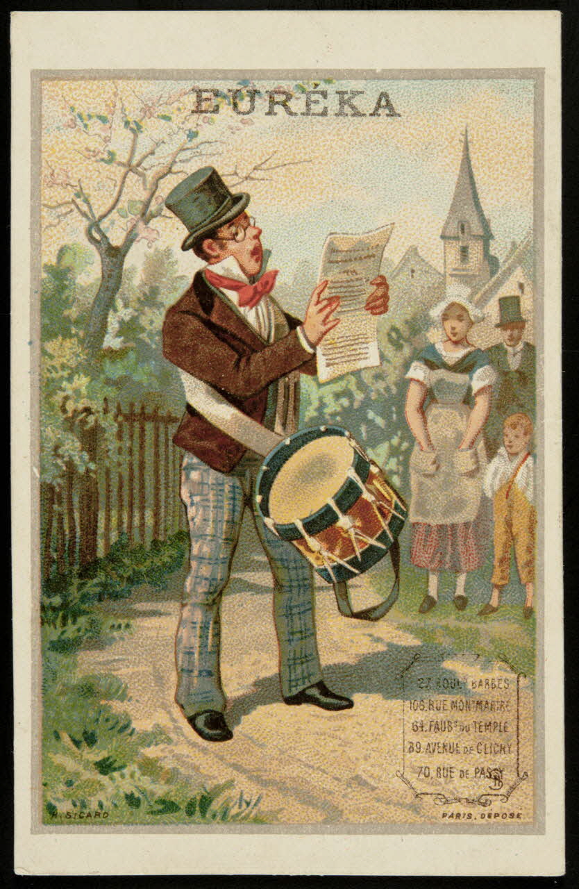 Henri Sicard carte réclame chromo Paris 1884-1890 1995.1.4572.4 Photo