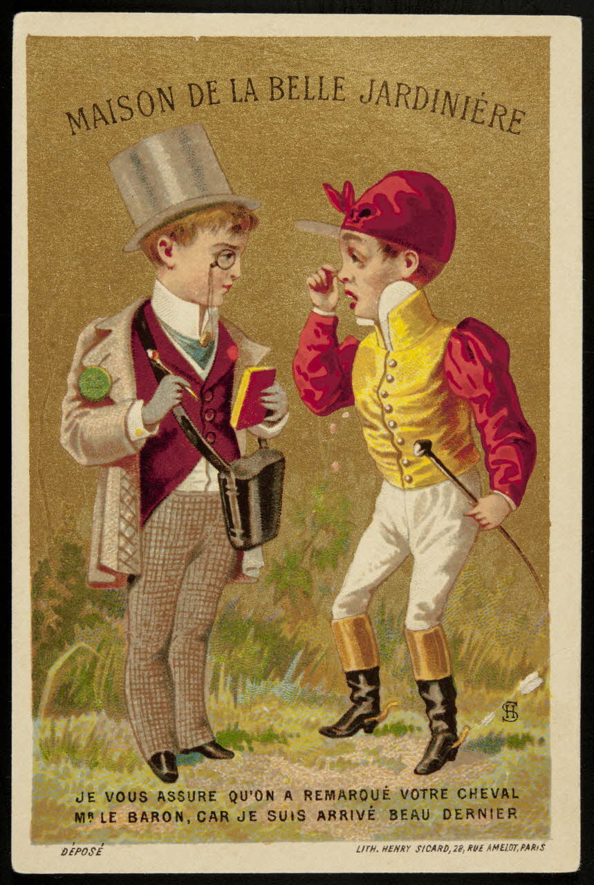 Henri Sicard carte réclame chromo Paris 1884-1890 1995.1.4574.2 Photo