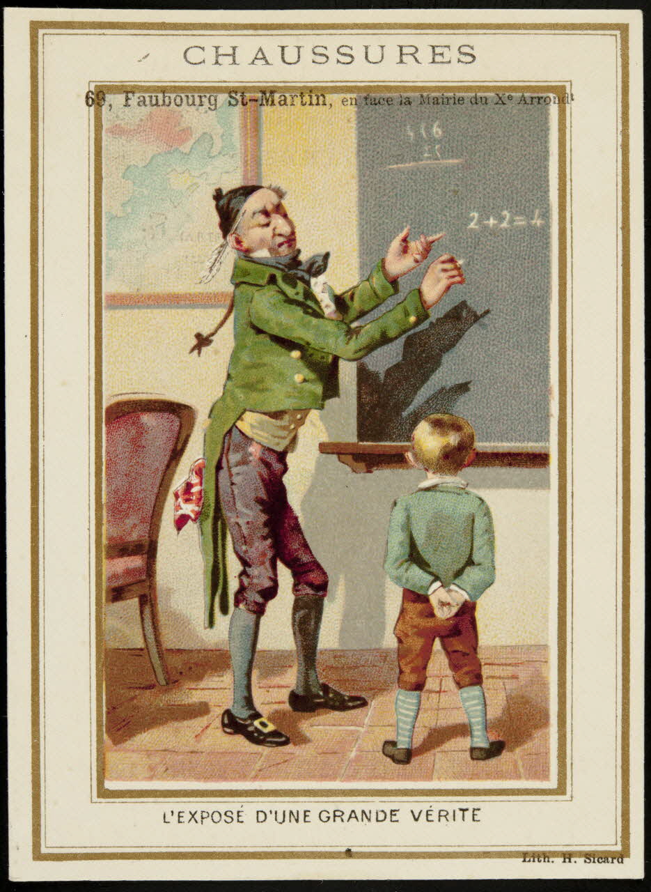 Henri Sicard carte réclame chromo Paris 1884-1890 1995.1.4575.4 Photo