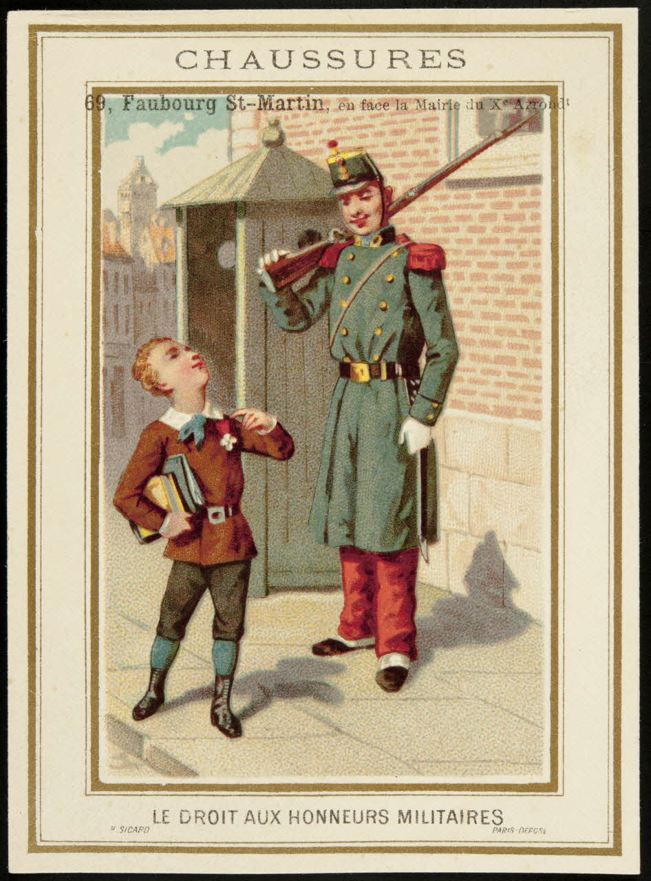 Henri Sicard carte réclame chromo Paris 1884-1890 1995.1.4575.9 Photo