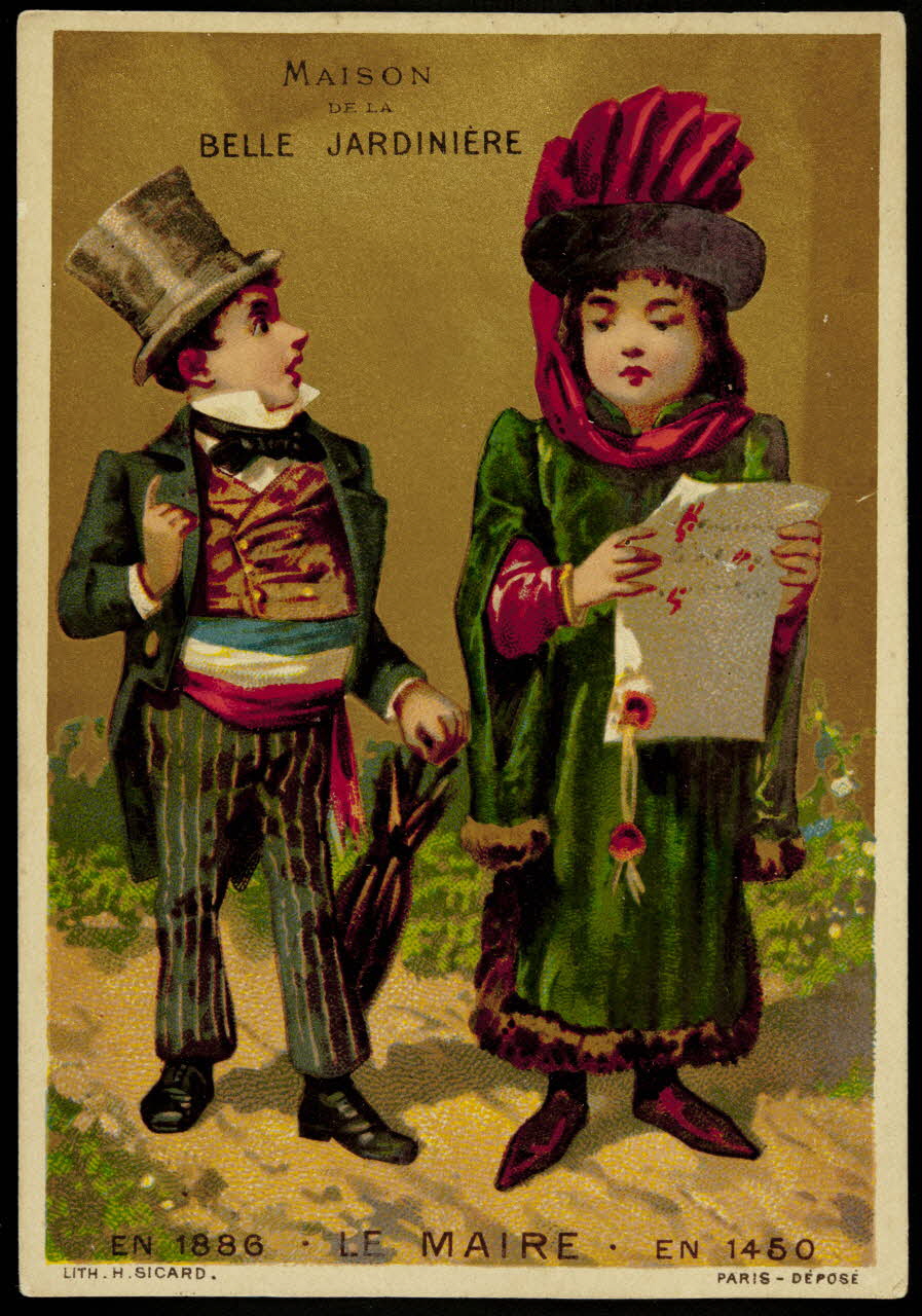Henri Sicard carte réclame chromo Paris 1884-1890 1995.1.4578.14 Photo