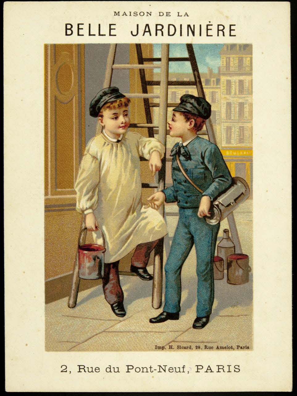 Henri Sicard carte réclame chromo Paris 1884-1890 1995.1.4582.7 Photo
