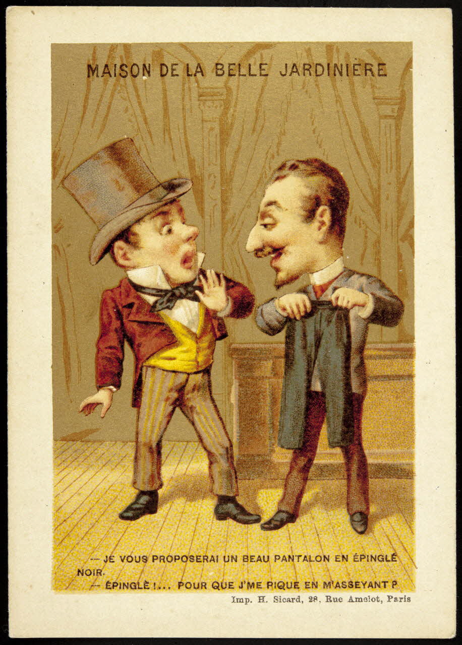 Henri Sicard carte réclame chromo Paris 1884-1890 1995.1.4583.3 Photo