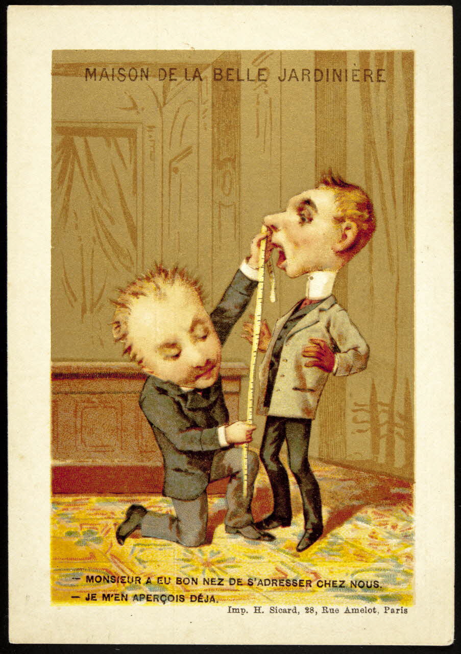 Henri Sicard carte réclame chromo Paris 1884-1890 1995.1.4583.5 Photo