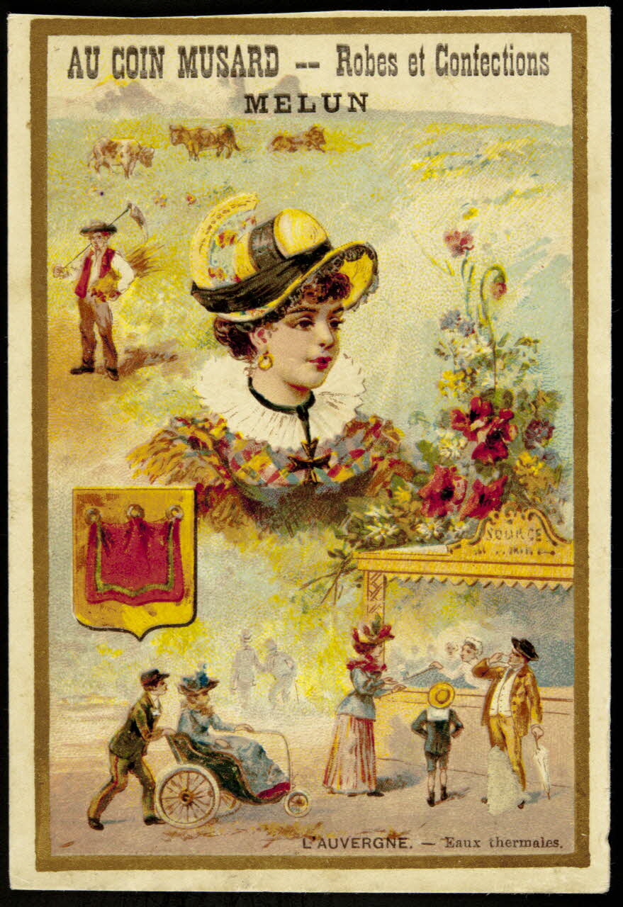 Henri Sicard ; Sicard H., Farradesche A. carte réclame chromo Paris 1900 1995.1.4589.2 Photo