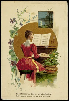Henri Sicard ; Sicard H., Farradesche A. carte réclame chromo Paris 1900 1995.1.4594.1  Photo