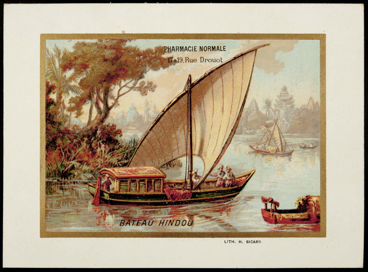 Henri Sicard carte réclame chromo Paris 1884-1890 1995.1.4615.1 Photo