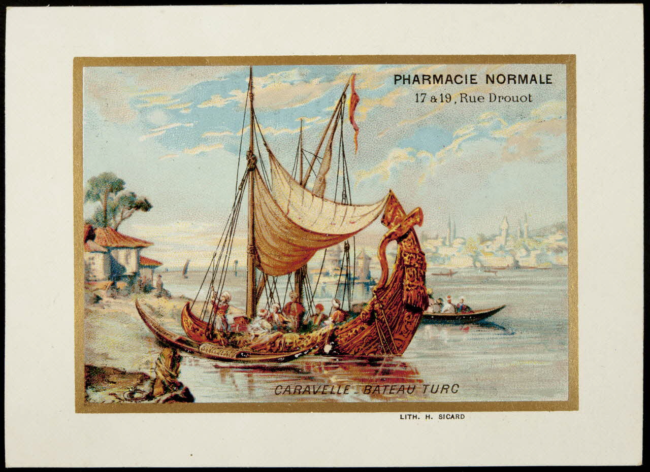 Henri Sicard carte réclame chromo Paris 1884-1890 1995.1.4615.3 Photo