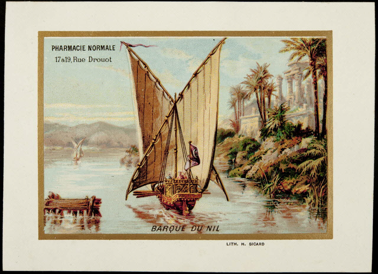 Henri Sicard carte réclame chromo Paris 1884-1890 1995.1.4615.4 Photo