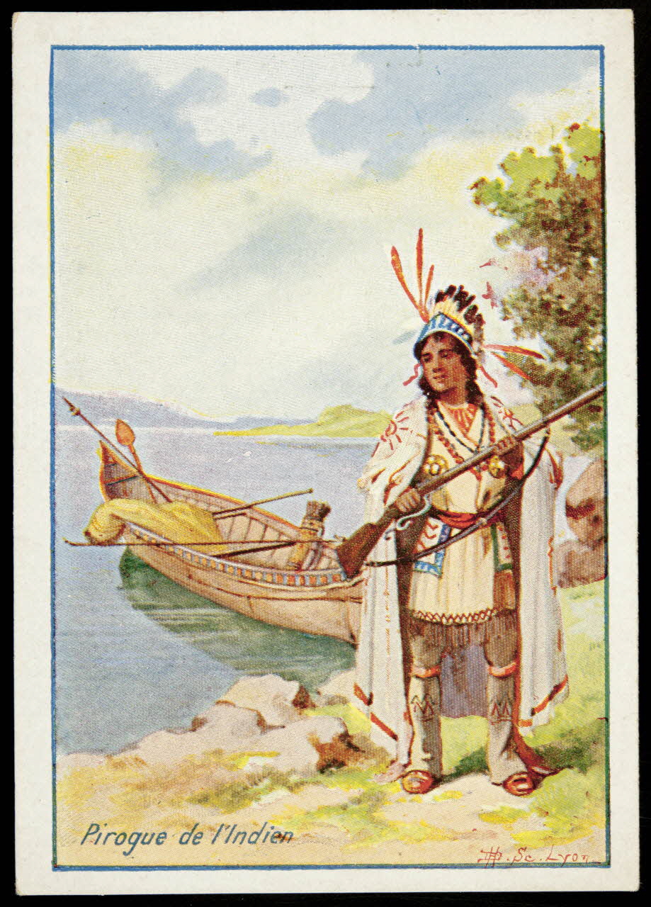 Société Lyonnaise carte réclame chromo Lyon 1880 1995.1.4649.12 Photo