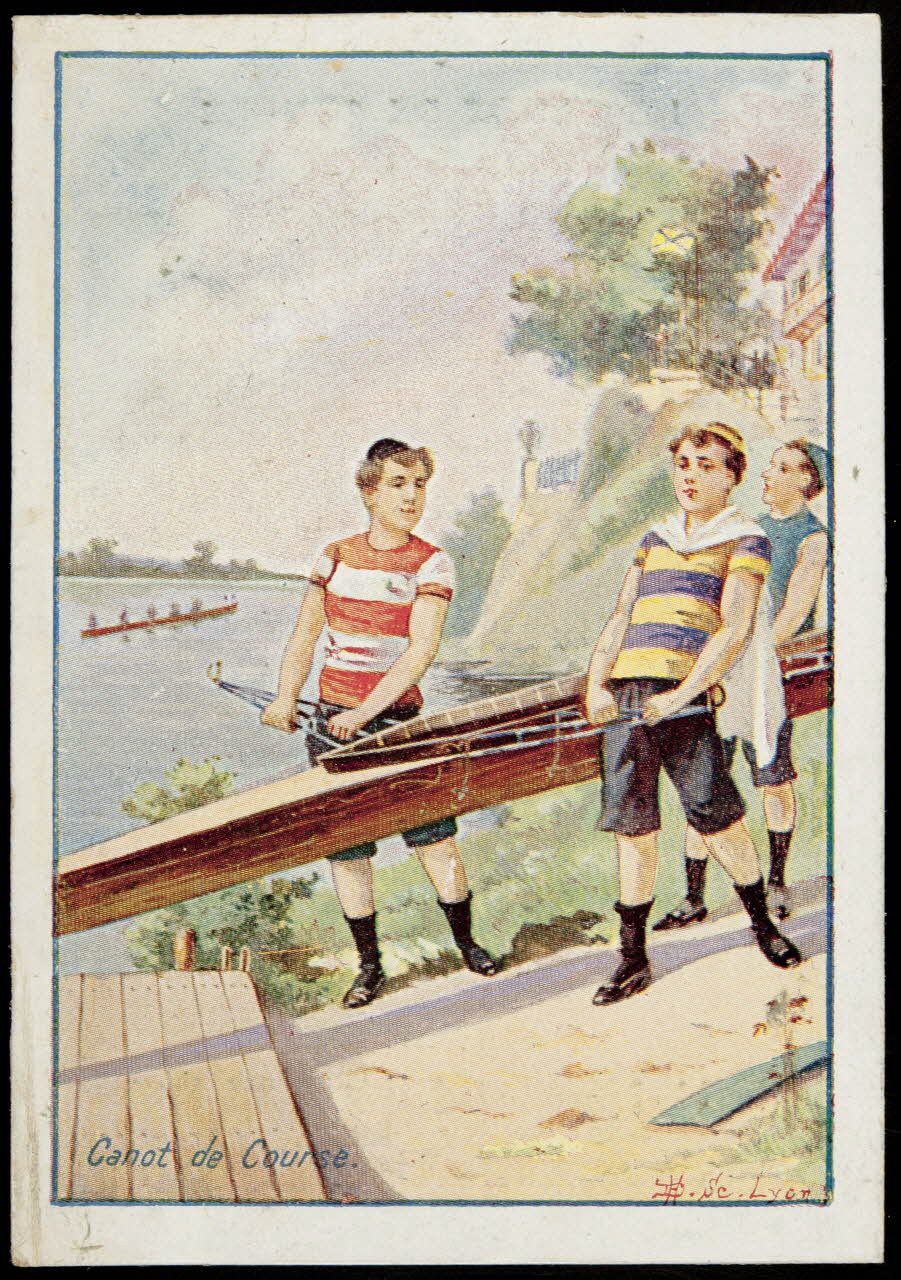 Société Lyonnaise carte réclame chromo Lyon 1880 1995.1.4649.4 Photo