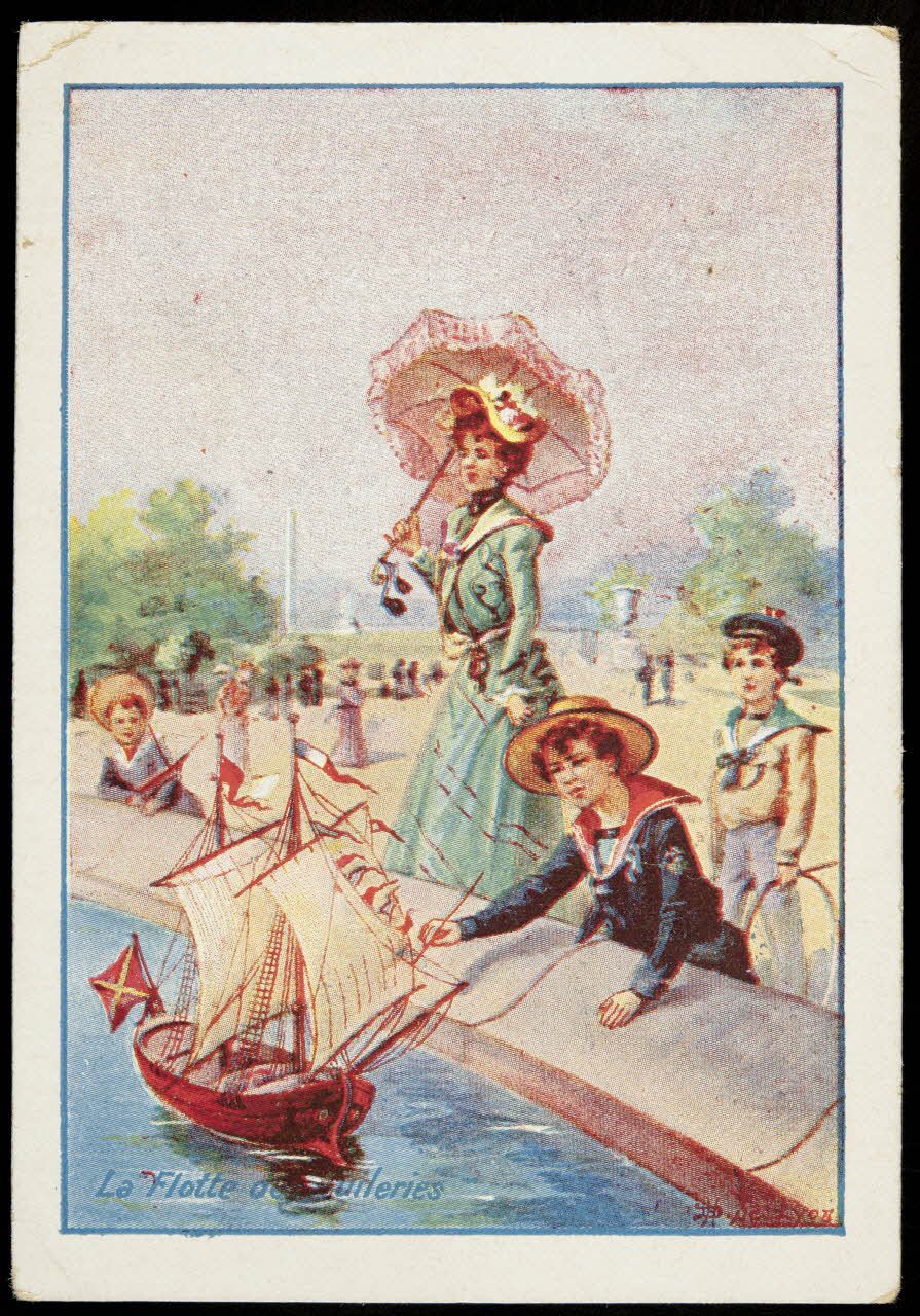 Société Lyonnaise carte réclame chromo Paris 1880 1995.1.4649.7 Photo