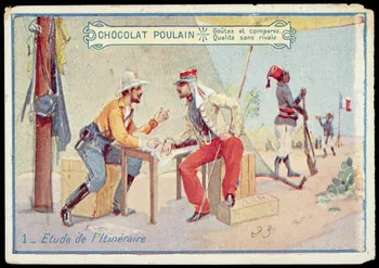 Société Lyonnaise carte réclame chromo Paris 1880 1995.1.4656.1 Photo
