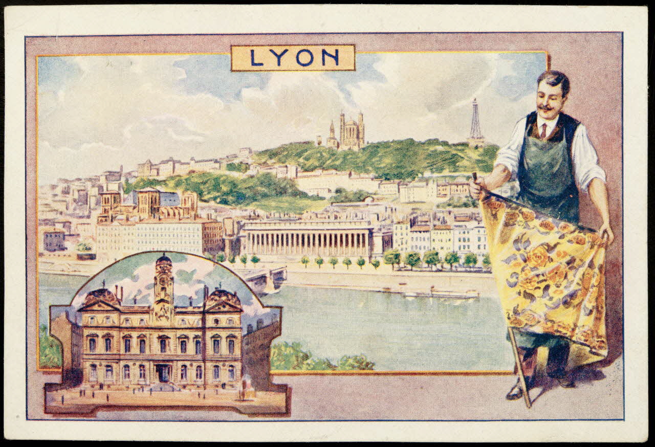 Société Lyonnaise carte réclame chromo Clermont-Ferrand 1880 1995.1.4662.2 Photo