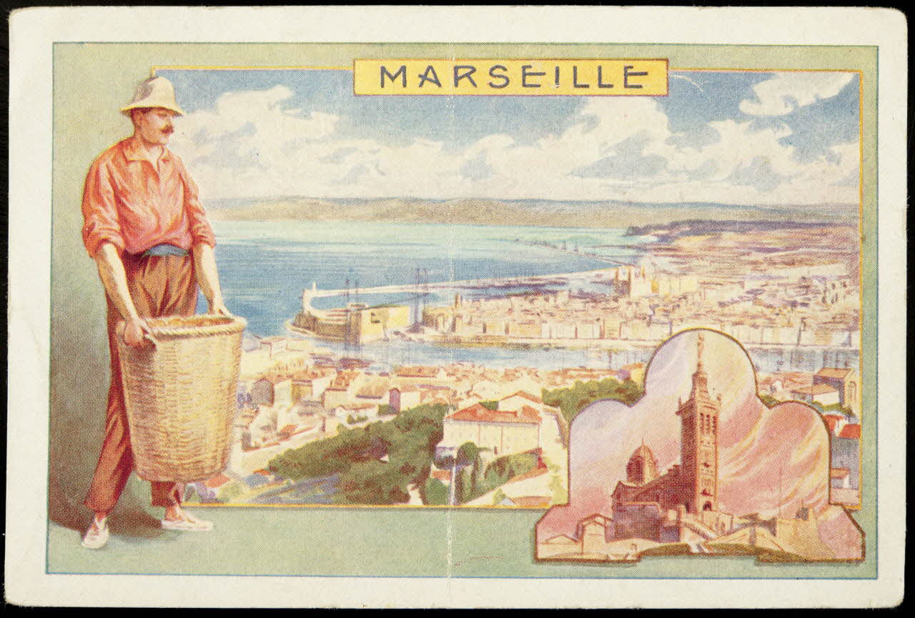 Société Lyonnaise carte réclame chromo Clermont-Ferrand 1880 1995.1.4662.3 Photo