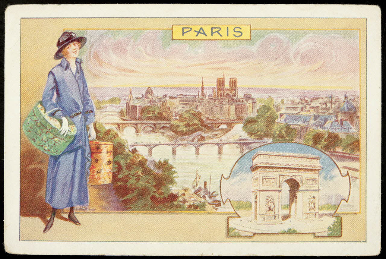 Société Lyonnaise carte réclame chromo Clermont-Ferrand 1880 1995.1.4662.4 Photo