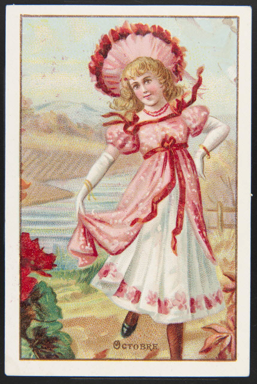 H. Landsberg carte réclame chromo Halluin 1890-1900 1995.1.4667.10  Photo
