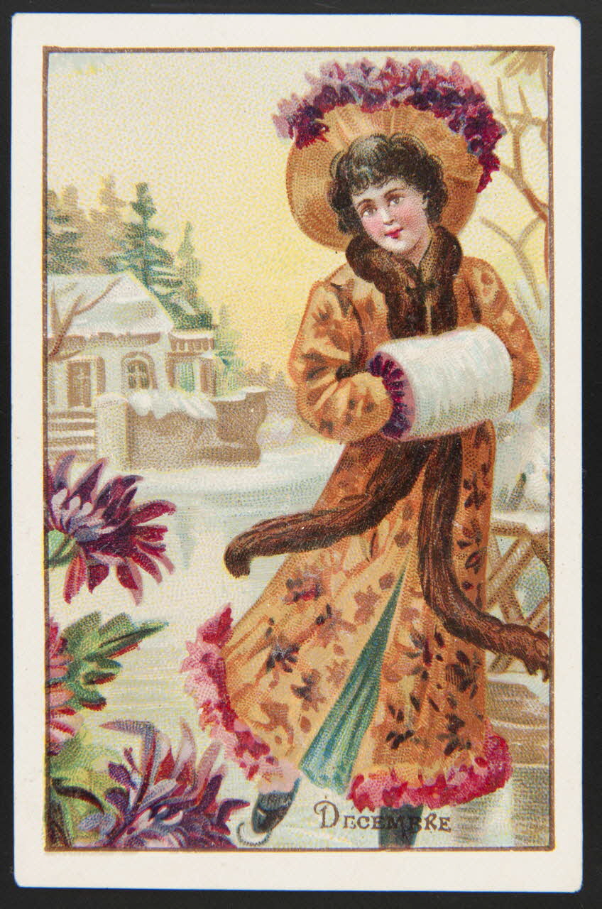 H. Landsberg carte réclame chromo Halluin 1890-1900 1995.1.4667.12 Photo