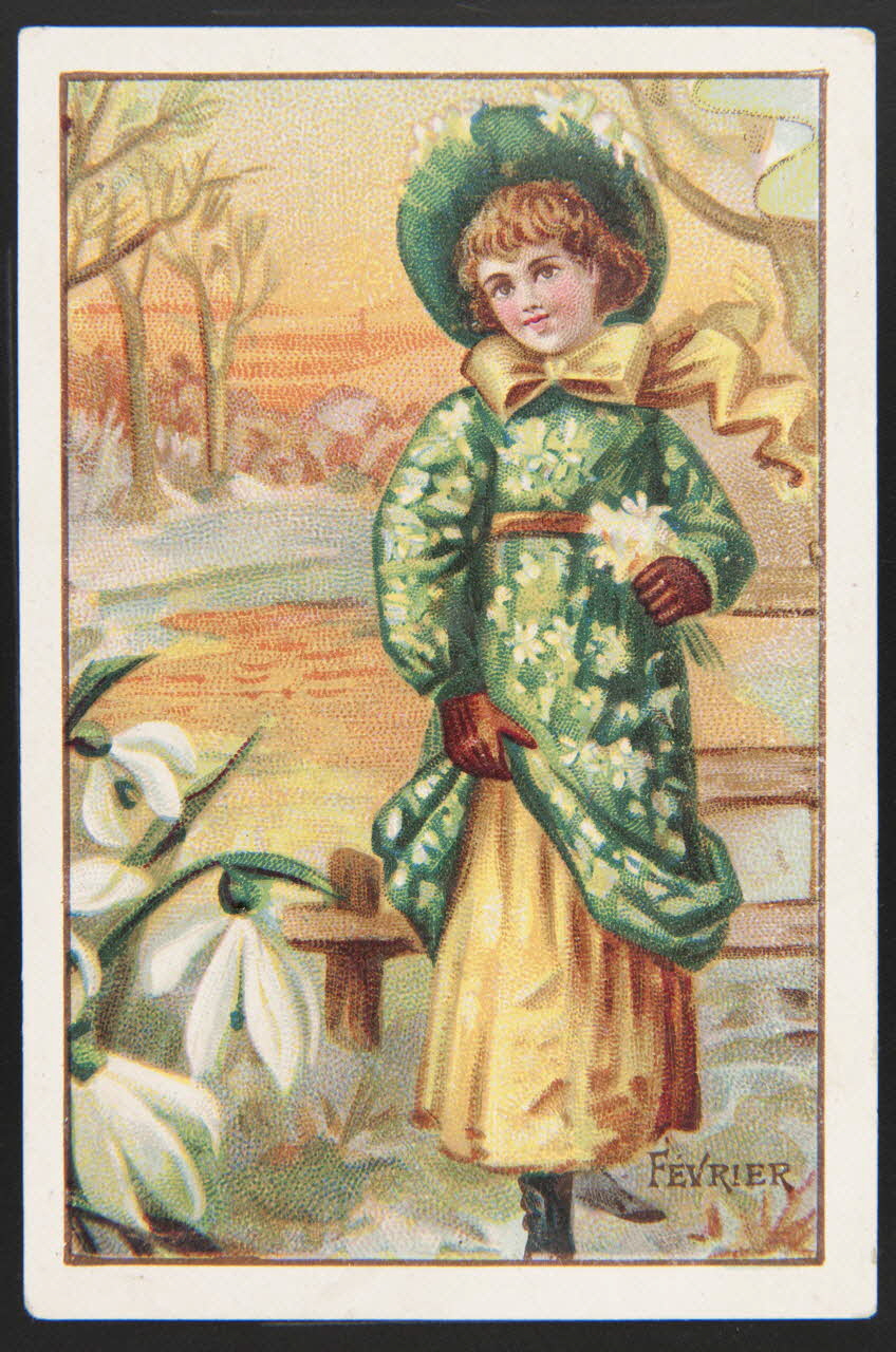 H. Landsberg carte réclame chromo Halluin 1890-1900 1995.1.4667.2 Photo