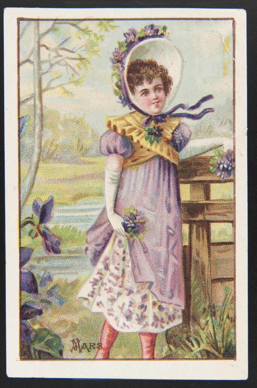 H. Landsberg carte réclame chromo Halluin 1890-1900 1995.1.4667.3 Photo