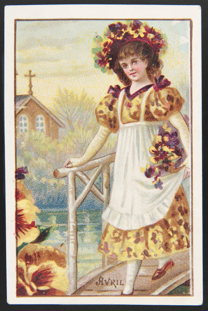 H. Landsberg carte réclame chromo Halluin 1890-1900 1995.1.4667.4 Photo