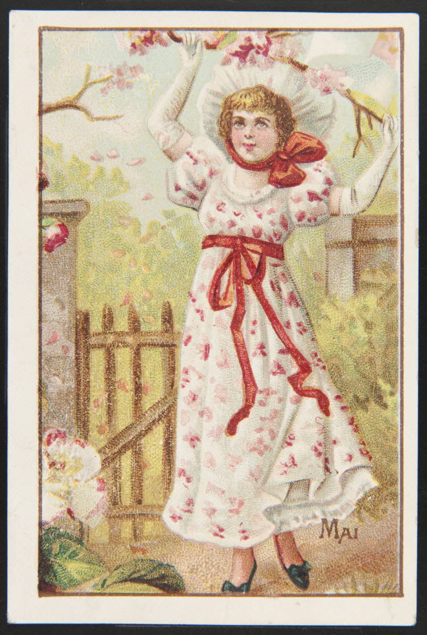 H. Landsberg carte réclame chromo Halluin 1890-1900 1995.1.4667.5 Photo