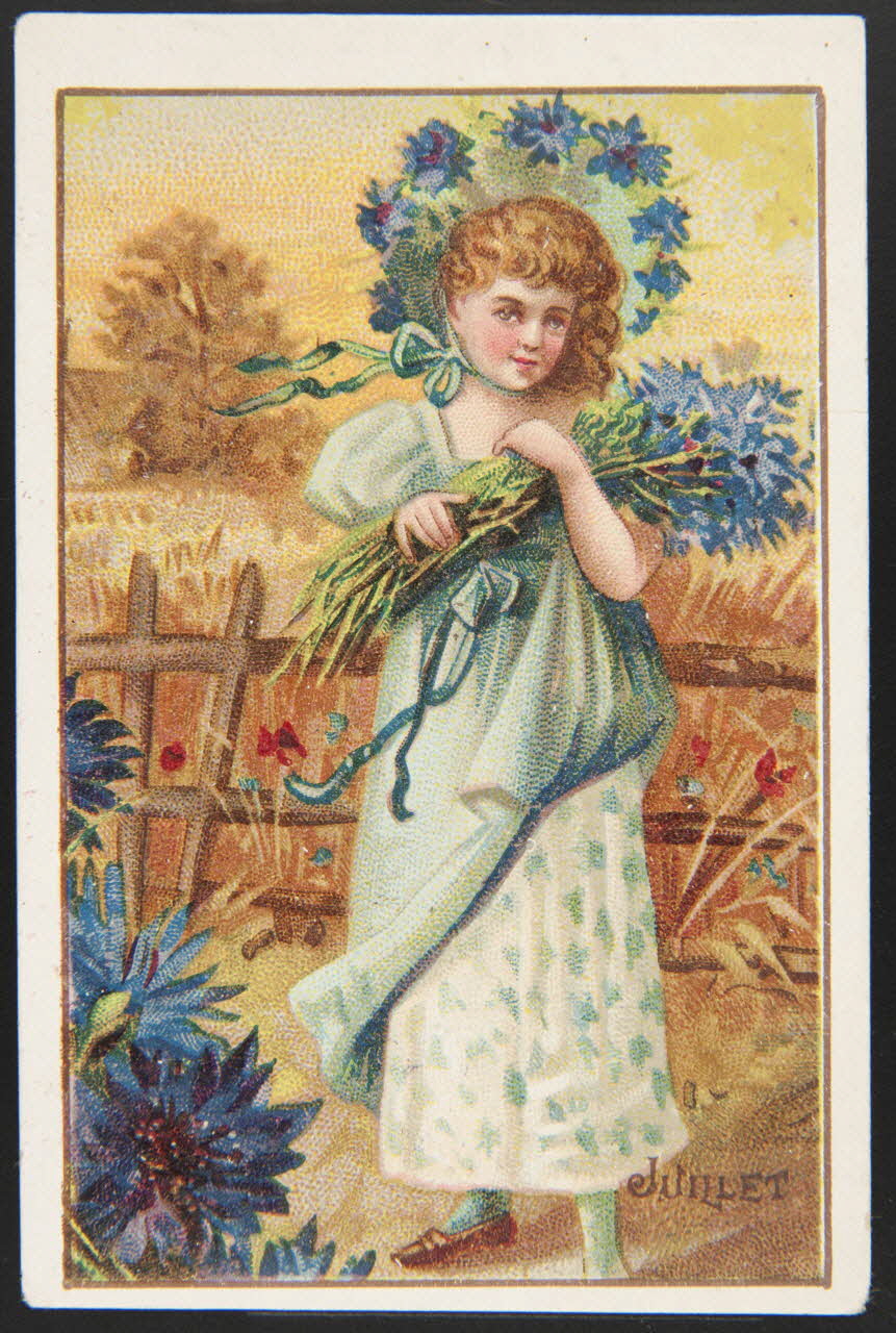 H. Landsberg carte réclame chromo Halluin 1890-1900 1995.1.4667.7 Photo